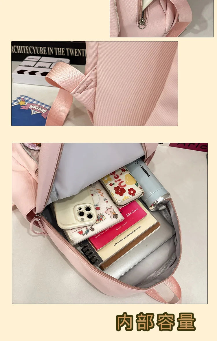 Japanese College Style Fashionable Backpack for Students Large Capacity Backpack for Women Highvalue Outdoor Backpack