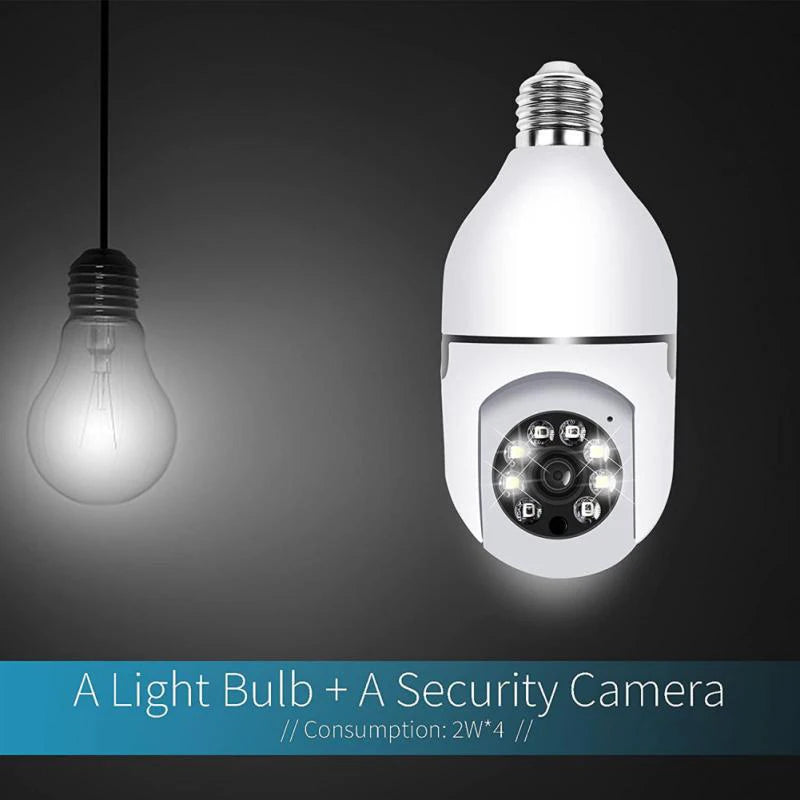 Bulb E27 Surveillance Camera Full Color Night Vision Automatic Human Tracking Zoom Indoor Security Monitor Wifi Miini IP Camera
