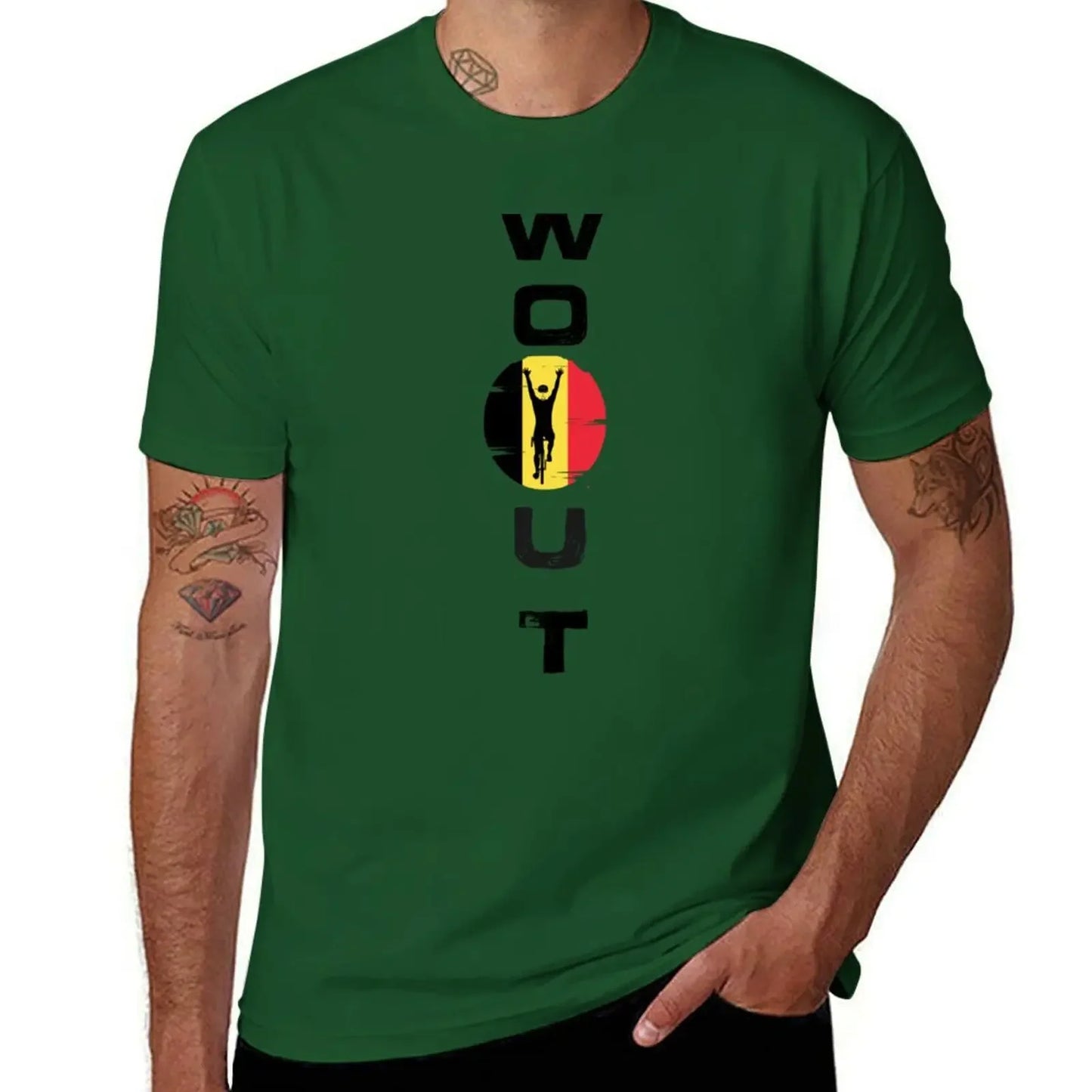 wout van aert T-Shirt cute clothes man clothes summer top quick-drying funny t shirts men