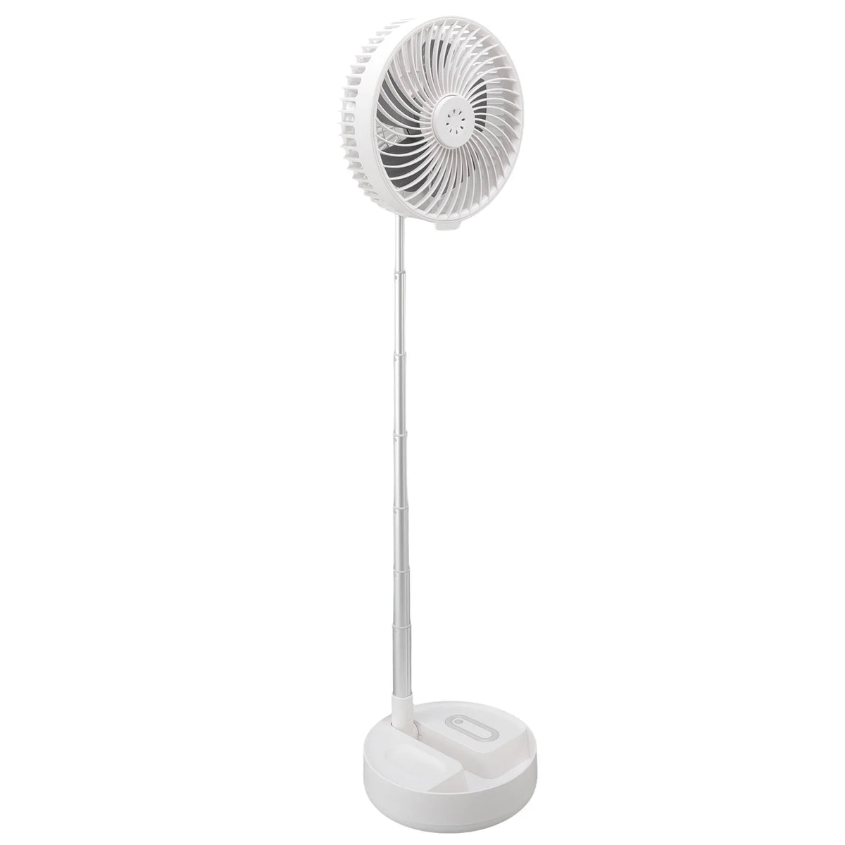 Folding Telescopic Fan 4 Speed USB Charging Remote Control Portable Desktop Floor Fan with Light for Home Travel