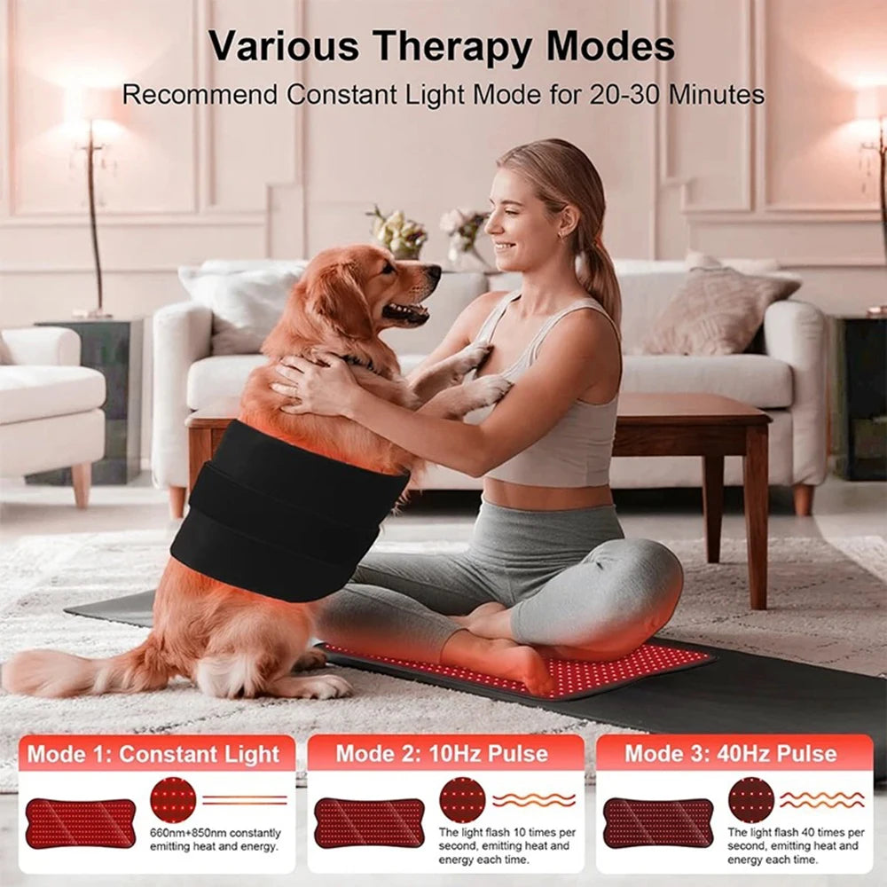 210 LEDs red Infrared Light Therapy Pad Beauty Devices portable 660nm 850nm Relax Pad for face,body back knee hands feet relief