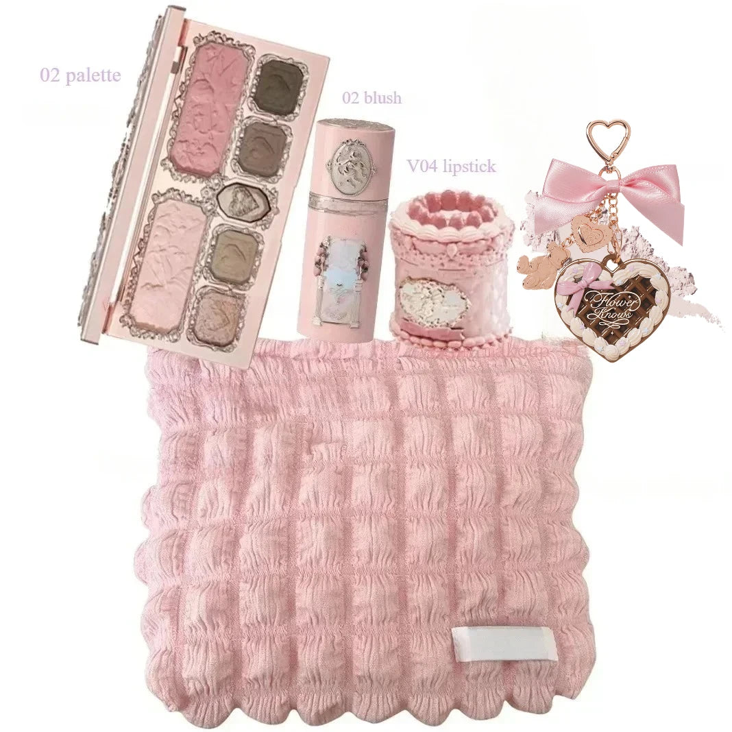 Flower Knows ALL IN ONE Makeup Kit Full Professional Face Palette Blush Eyeshadow Lip Cream Solid Perfume Sets
