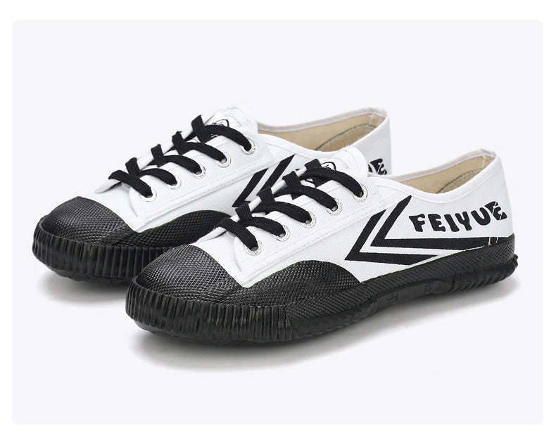 DaFu Flying Men's Running Jump Far Athletic Shoes Sports Women's Canvas Couple's Black Shoes Low Top Breathable Rubber Sole