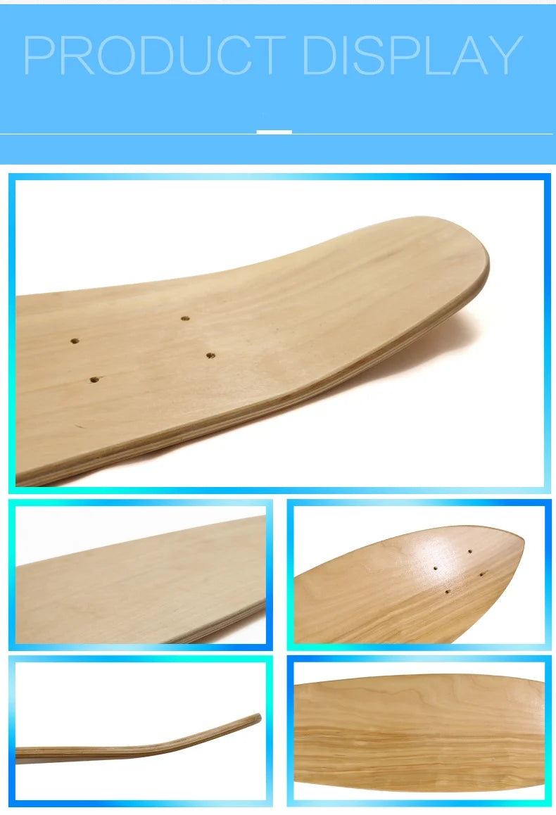 28/30/31/33/36 Inch Skate Board Smooth Maple DIY Skateboard Longboard Blank Land Surfboard Deck Short Board For Outdoor Sports