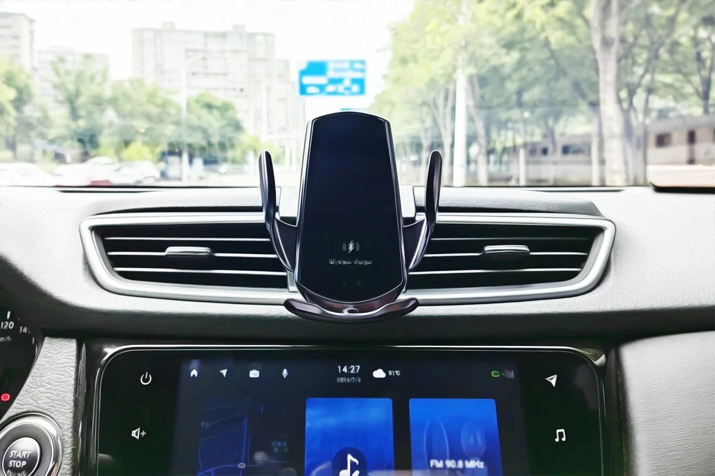 Car Phone Holder For Lexus ES 350 ES 300h ES 350h 2021 2022-2024 Wireless Charging Bracket Base Gravity Stand Phone Mount Base