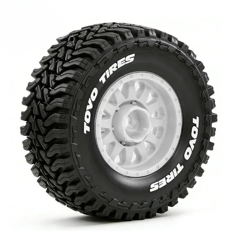 FOR 1/14 1/16 Racing Truck Tires Rubber Tyres 12mm Hex for RC Car ARRMA MOJAVE HPI HSP Tamiya MJX 14211 HBX 3100a Q130c SCYWltoy