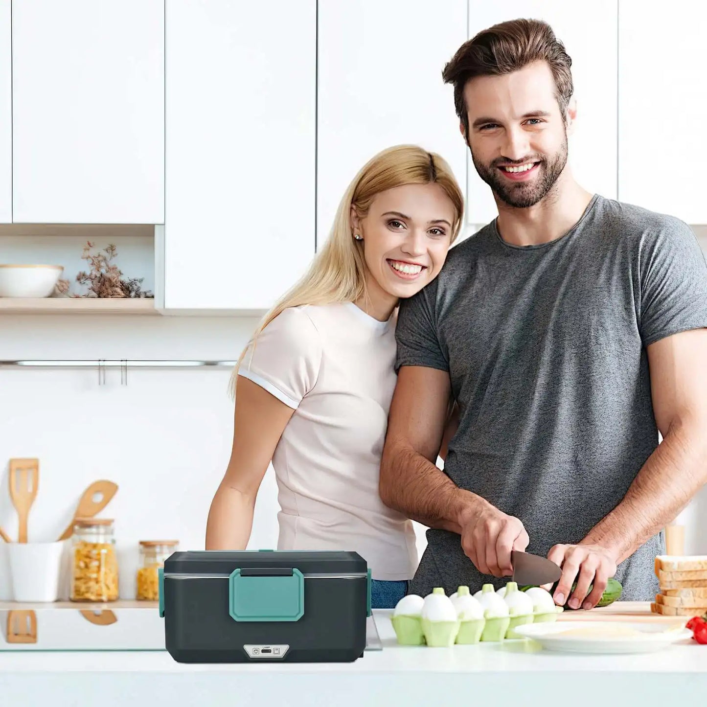 2.5L Electric Lunch Box, Portable Heating & Insulation, for Car & Home Use, Perfect for Office, Travel, Picnic (2.5L)