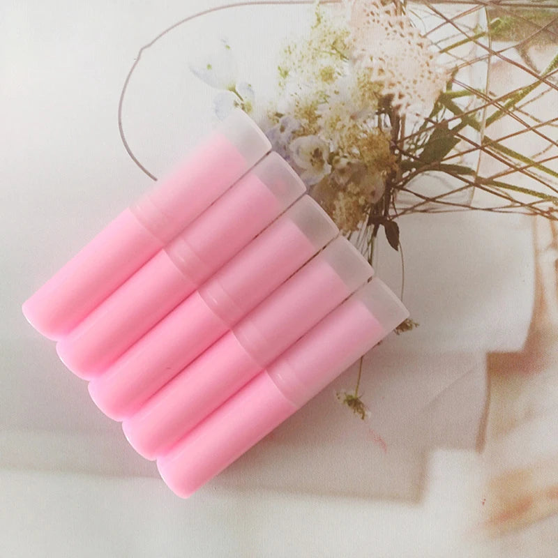 5Pcs 3g Lip Balm Container With Caps Mini Empty Lip Balm Stick Tube Lipstick