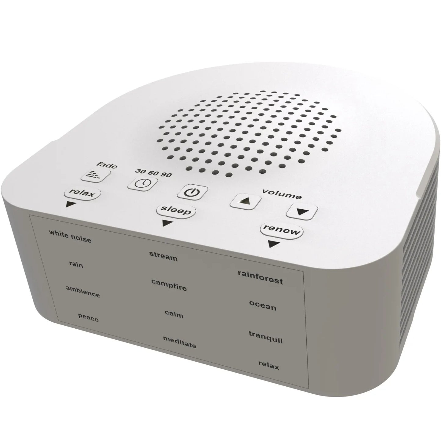 White Noise Sound Machine Portable Baby Sleep Machine Sounds Volume Adjustable Built-in Rechargeable Battery USB