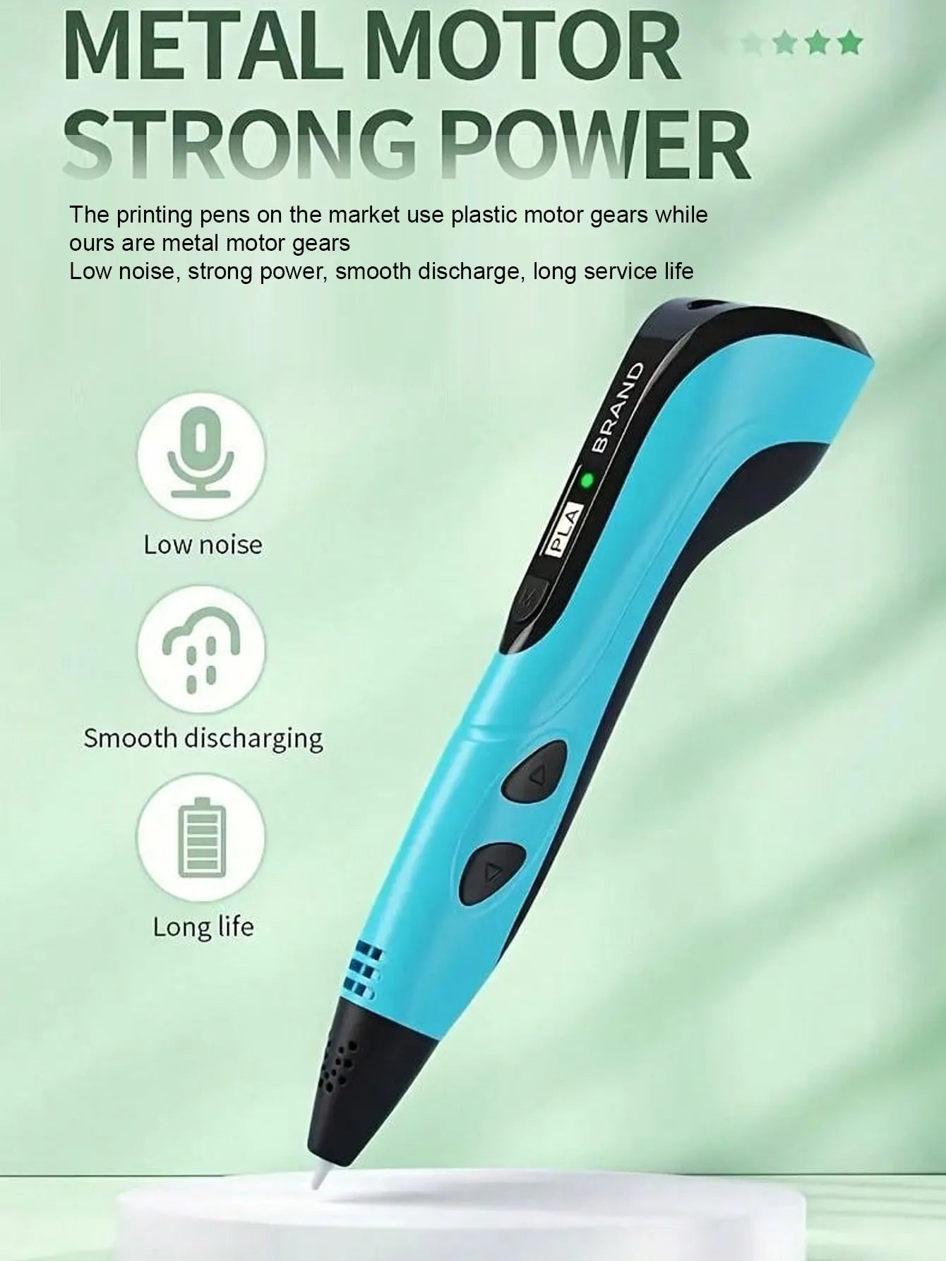 3D Printing Pen Set with PLA Materials Portable Storage Bag Creative Drawing DIY Handcraft Tool Kit for 3D Art Painting