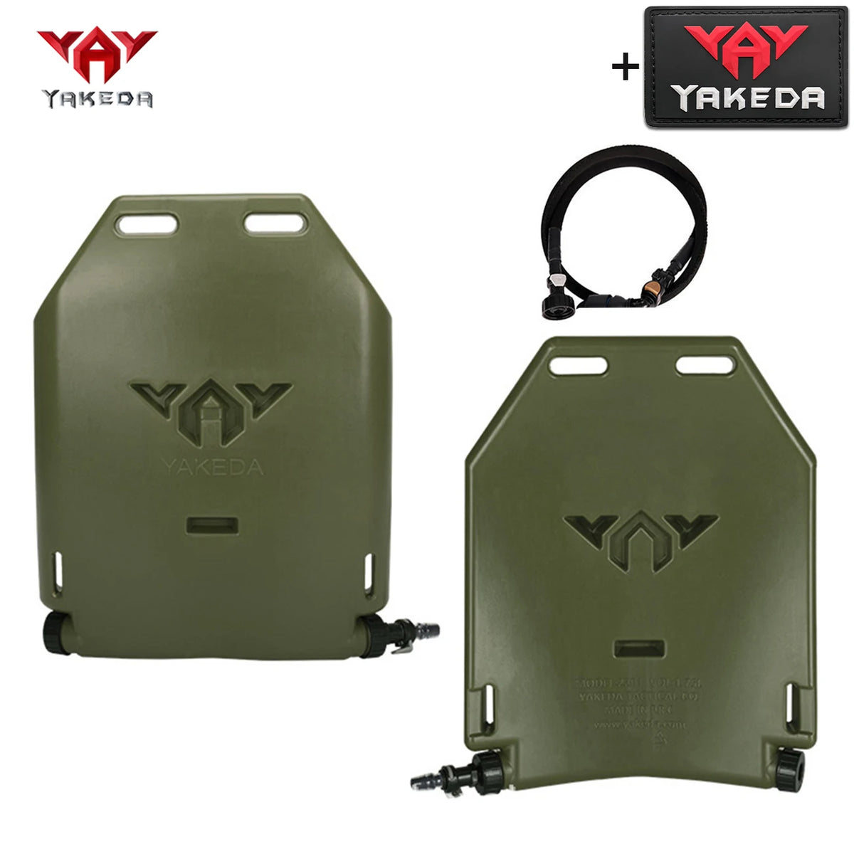 YAKEDA Hunting Vest 1.75L Integrated Water Bag Insert Board with Water Delivery Hose Made of Hard and Lightweight Material