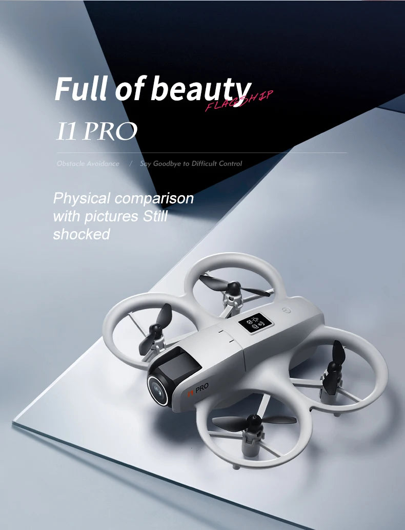 i1PRO Mini Drone Professional 8K HD Camera Drone 5G WIFI FPV UAV With screen remote control Avoidance Aerial Quadcopter Toy Gift