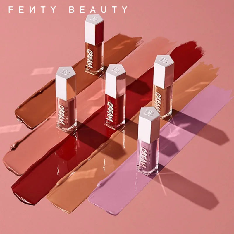 Fashion Fenty Beauty Lip Glaze Moisten Shine Glitter Lip Plumper Makeup For Beginner Liquid Lipstick Female Makeup Cosmetics