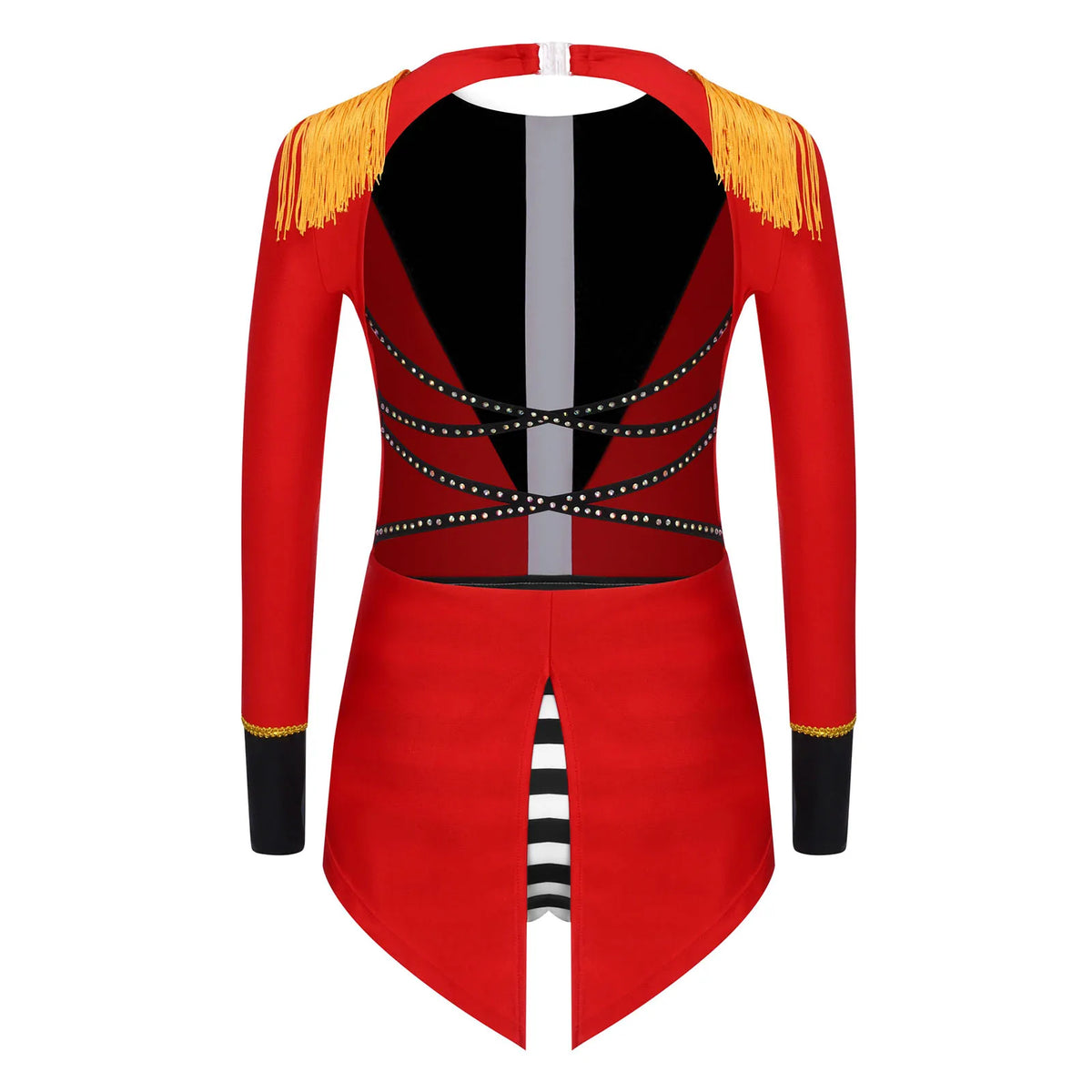Halloween Costume Romper Circus Ringmaster Cosplay Carnival Party Shiny Sequins Leotard Dress Drum Majorette Magician Dress Up