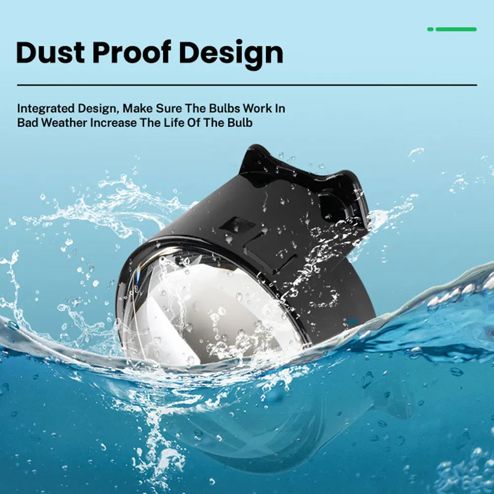 1Pair Car Dynamic Devil Eyes Lens Lights 12-36V Demon 3inch Red Eye ABS Waterpoof Headlight Assembly Auto Retrofit Accessories