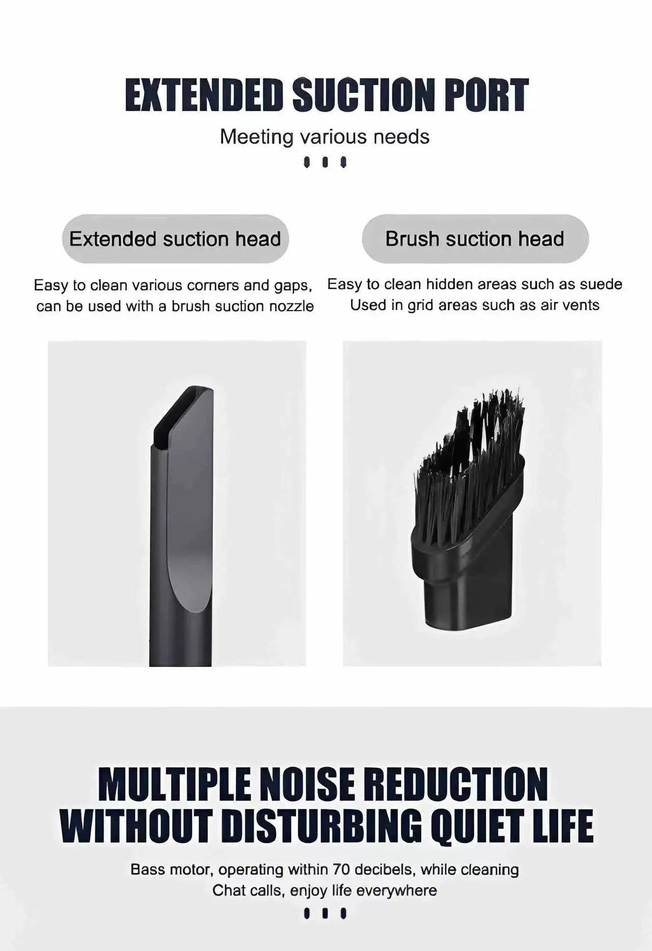 2025 Black Portable Car Wireless Vacuum Cleaner 120W Powerful Handheld for Home & Auto, Lightweight Cordless Rechargeable 3-in-1