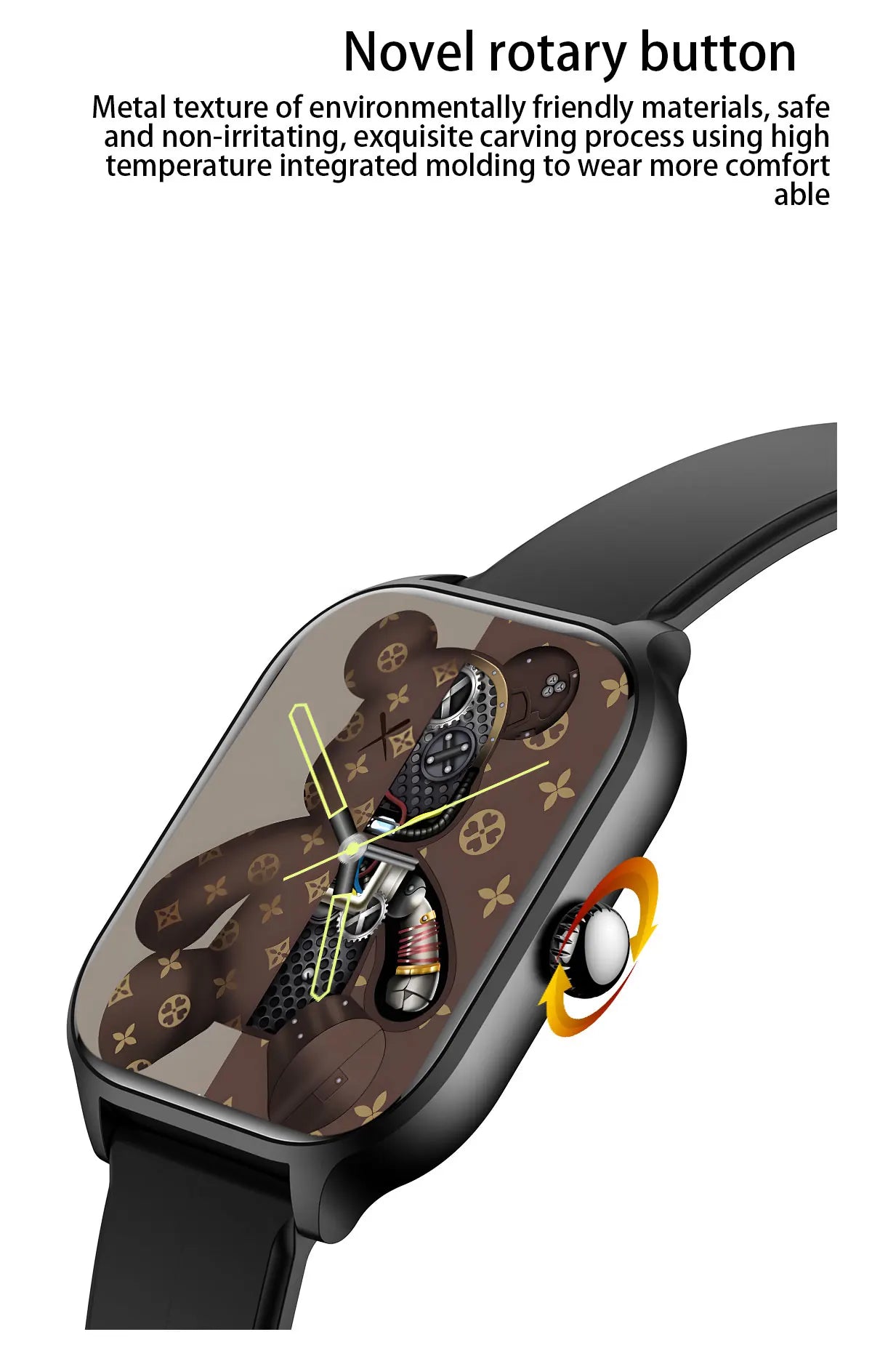 NEW 2.01'' Smartwatch Fitness Tracker Clock Sports Smartband Blood Pressure Monitor Smart Watches for Men Women IOS Android 2026