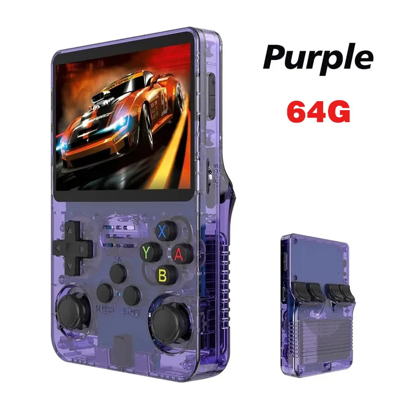 Retro R36S handheld game console 3.5-inch IPS screen Linux system 128GB portable pocket player for gaming