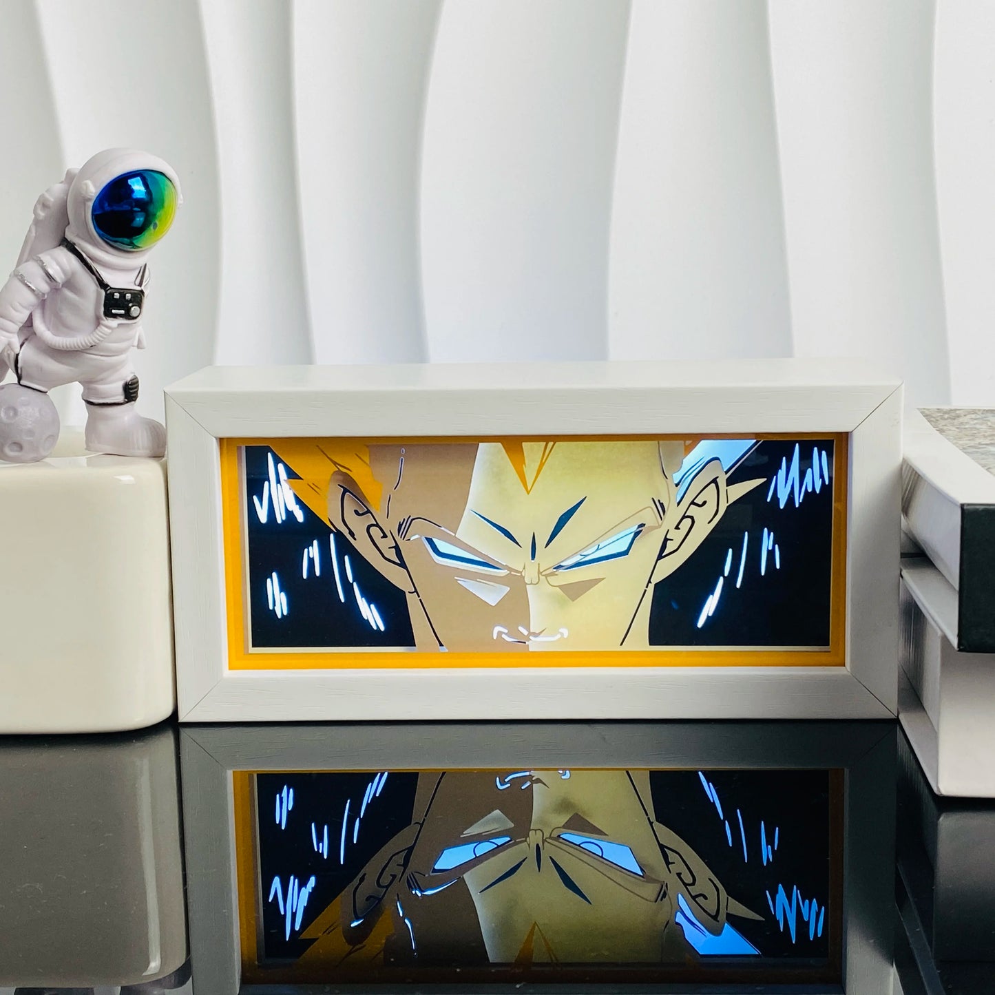 Anime Light Box Paper Cut Shadow Lightbox Wood Frame Nightlight for Child Bedroom Decor Led Night Light 3d Desk Lamp Gifts