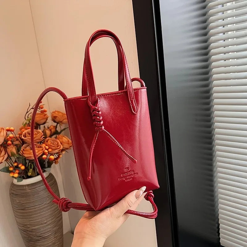 Women Handbags Female Pu Leather Shoulder Bags Luxury Large Capacity Crossbody Bags Solid Flap for Women Portable Phone Purse