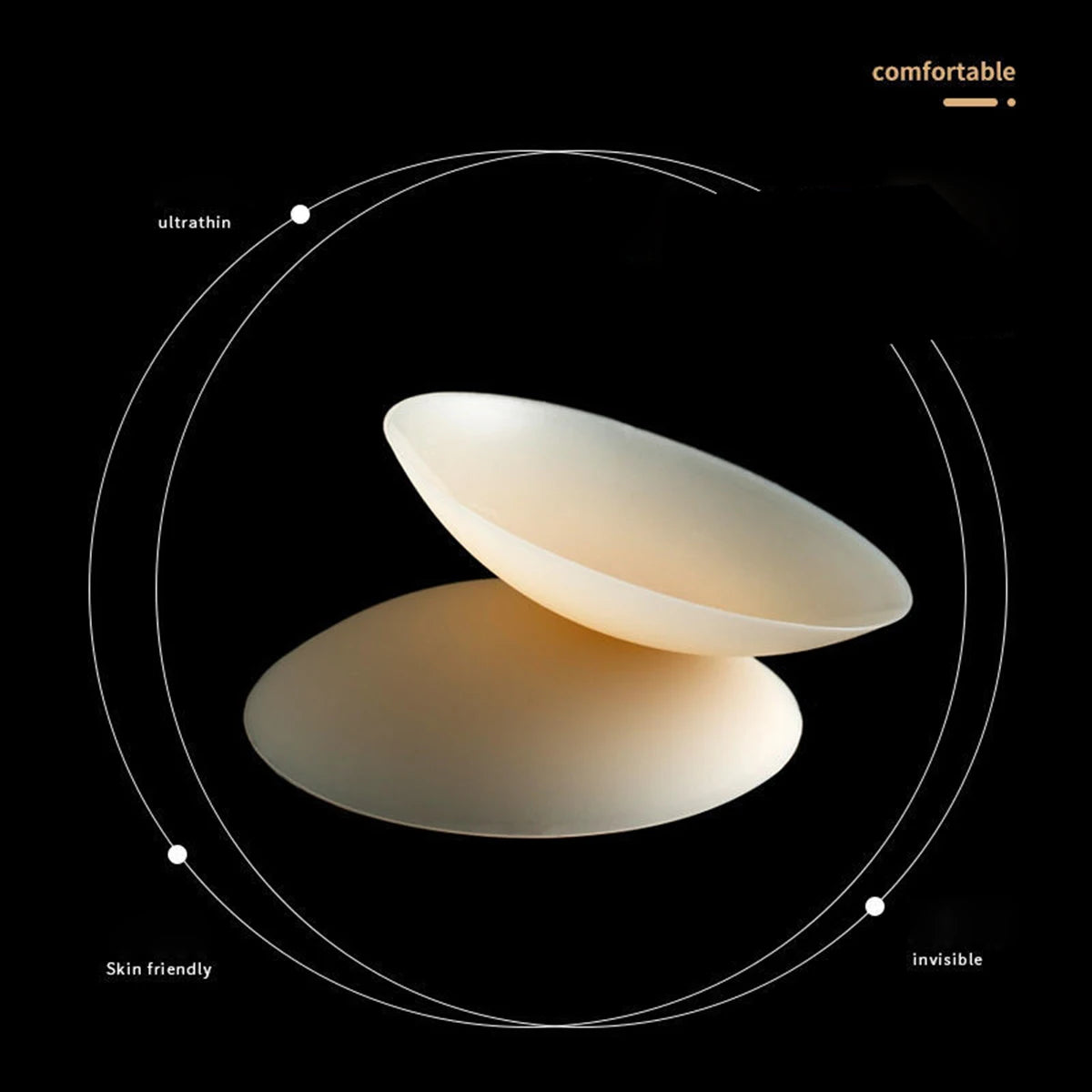 No Trace Sticky Without Glue Nipple Cover Plunge Dresses Bra Silicone Nubra Stickers Accessories Invisible Breast Pads Pasties