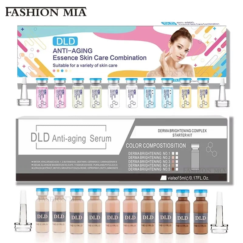 10 vials Korean 5ml BB Cream Glow Beginner Starter Kit Facial Moisturising Sunscreen Essence Foundation Cream Skin Care