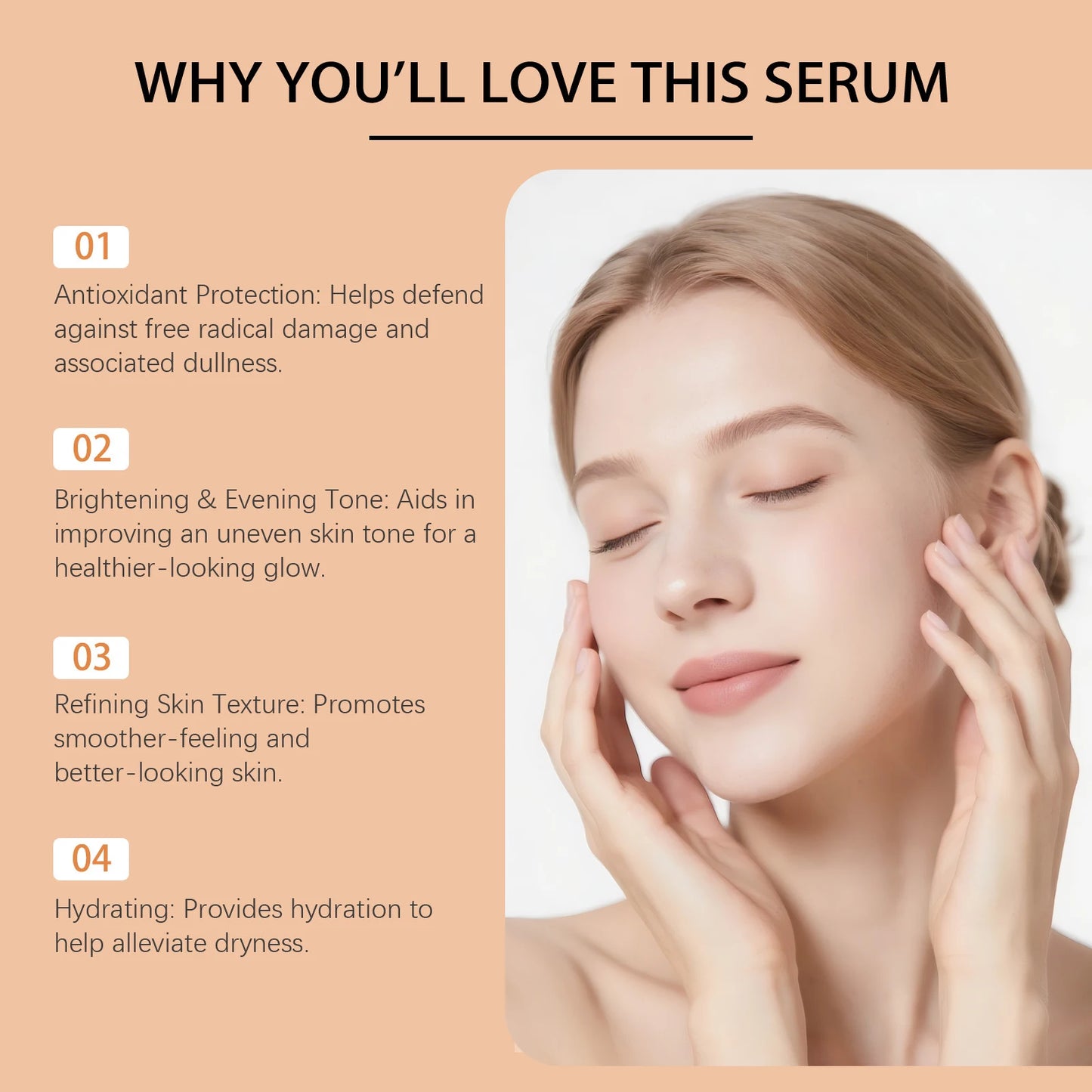 Vitamin C Serum Revitalizing Brightening Shrink Pores Hydrating Smoothing Firming Fade Fine Lines Stabilizing Repair Dull Serum