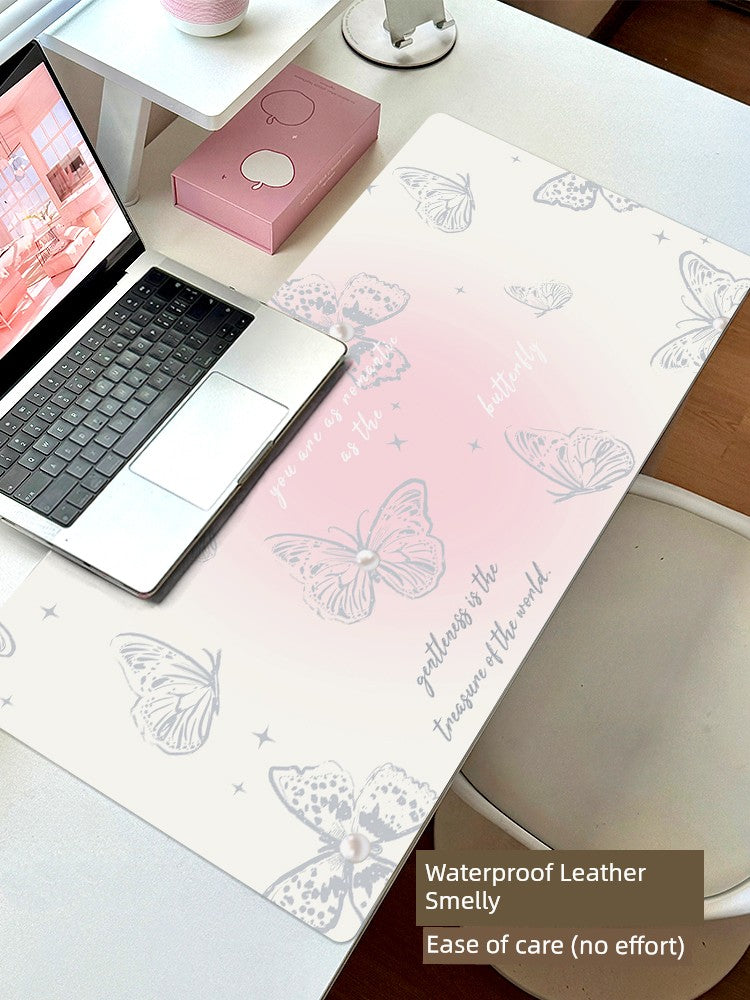 Cut Out Butterfly Mouse Pad Oversized Girl Good-looking Office Desk Mat Computer Keyboard Mat Classy Mouse Pad