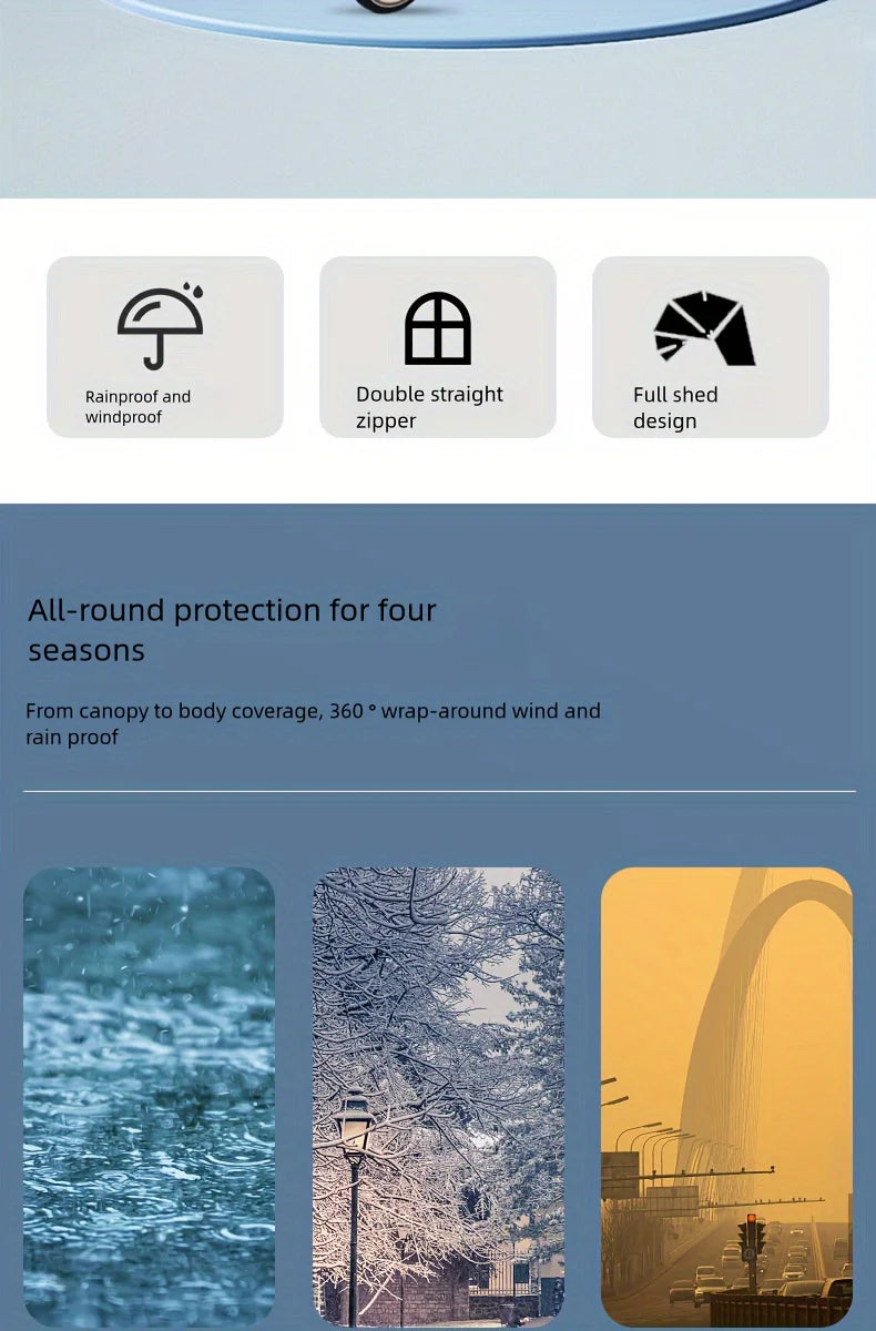 Compact Stroller Rain Cover Baby Stroller Cover for Toddler Umbrella Stroller Lightweight Travel Stroller Windproof Waterproof