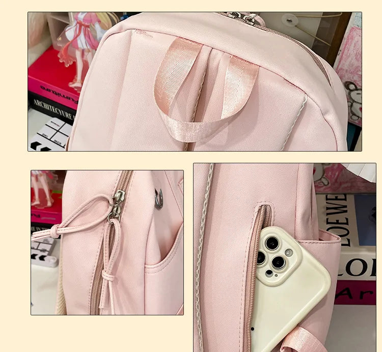 Japanese College Style Fashionable Backpack for Students Large Capacity Backpack for Women Highvalue Outdoor Backpack