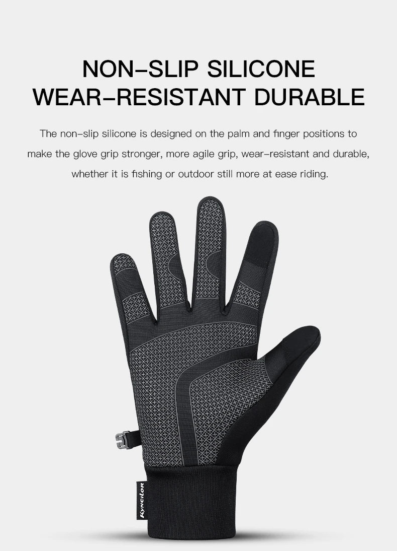 Outdoor Winter Cycling Gloves Touch Screen Motorcycle Gloves  Windproof Sports Riding Ski Gloves Waterproof 3M Running Gloves