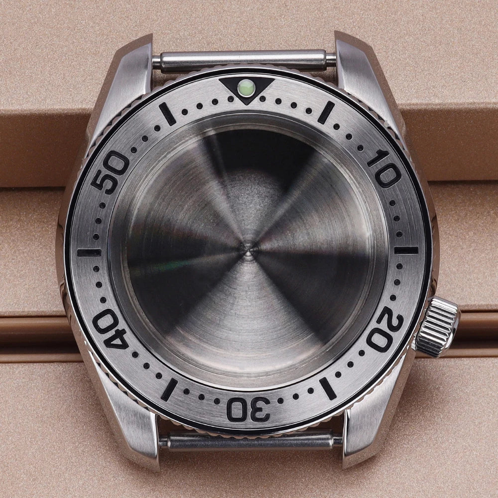 Diver NH35 42mm Watch Case Sapphire Glass Solid Bottom Cover For SPB185J1/187J1 NH34 NH35 NH36/38 Movement Stainless Steel Strap