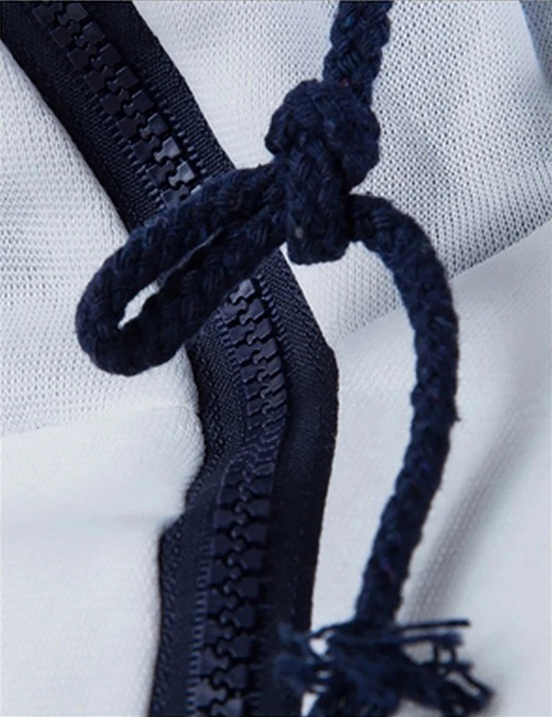 Men's Hoodies Long Sleeve Sweatshirts for Men Zipper Hooded Pullover High Neck Mens Sweatshirt Top Jacket Coat Black Sweater