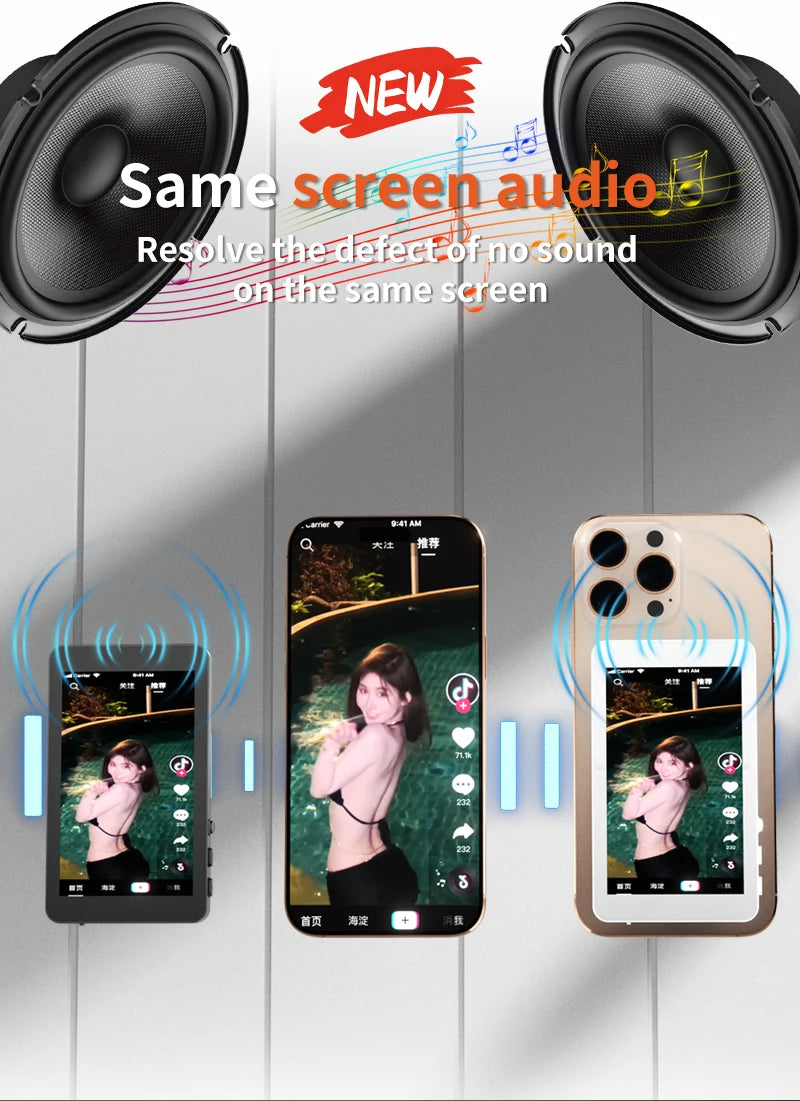 Mobile phone magnetic projection device, rear - high - definition self - shooting, wireless projection is extremely convenient