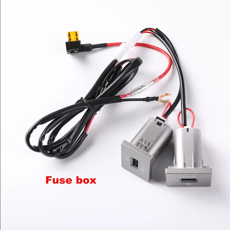 1pc 12V/24V Silvery PD car charger Socket QC3.0 Smart Fast charge USB connector for Ford Focus 2 2004-2010 mk2 Accessories