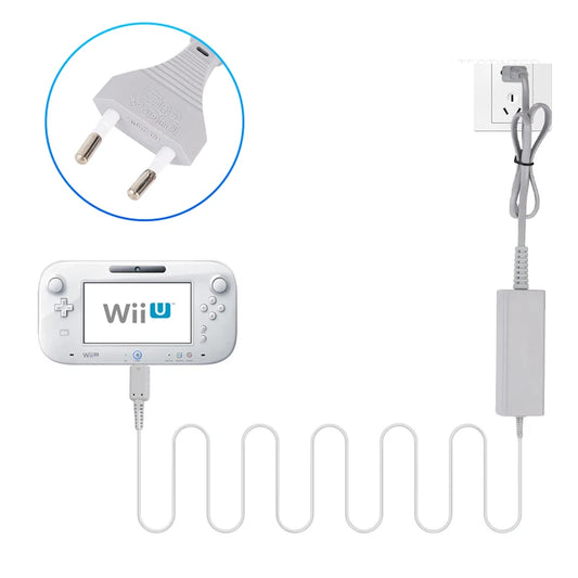EU Plug AC Adapter Charger for Wii U Console Power Supply Cord Compatible With Nintendo Wii U Remote Controller Wall Charger