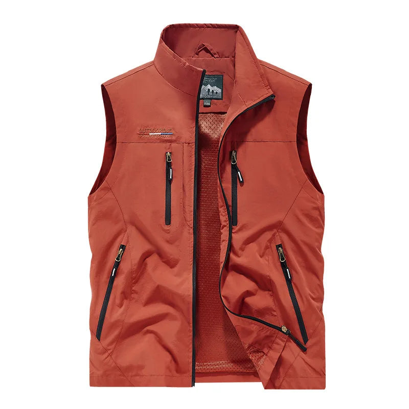Multi-pocket Vest, Outdoor Activities, Rock Climbing, Hiking, Camping, Fishing, Mountain Climbing, Traveling, Photography, Vest