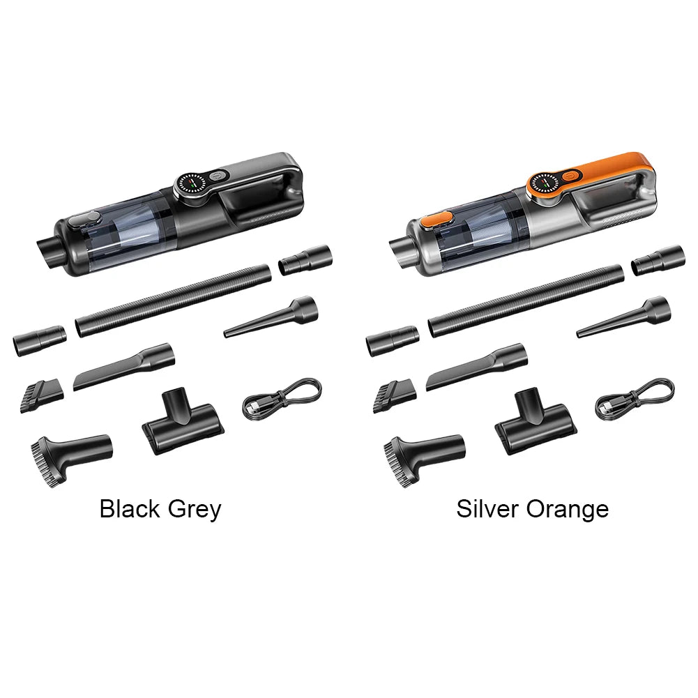 17000PA Car Vacuum Cleaner with LED Light High Power Mini Vacuum Cleaner Portable Cordless Compressed Air Duster for Car Home