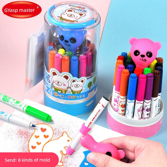 Master Color Spray Pen 12/24 Color Spray Pen Set Can Spray Watercolor Pen Large Capacity Non-Toxic
