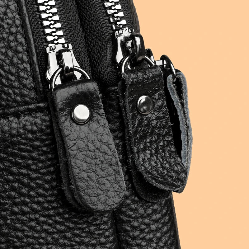 Luxury Genuine Leather Men's Chest Pack Shoulder Bags Fashion Messenger Sling bag Brand Travel Bags Crossbody Unisex Sac Wallet