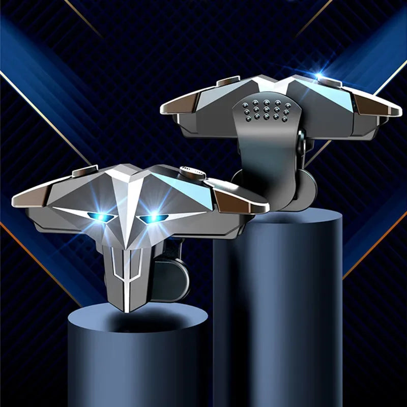 G10 Mobile Phone Game Trigger 4 Fingers Aim Shooting Free Fire L1 R1 Gamepad Joystick Controller for IOS Android E-sports Button