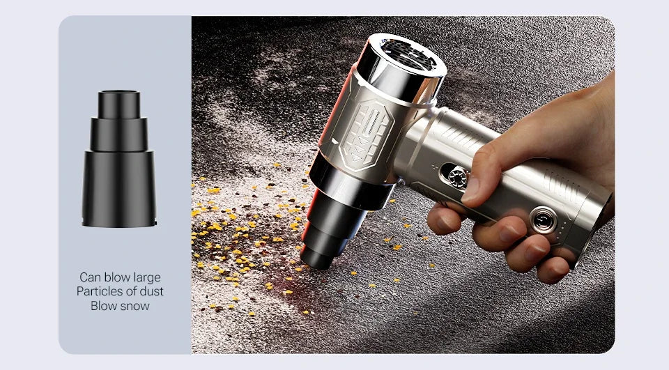 SZUK Mini Air Blower Brushless Motor Turbo Jet Fan Handheld Portable Duct Fan Turbofan Powerful Air Blower Car Vacuum Cleaner