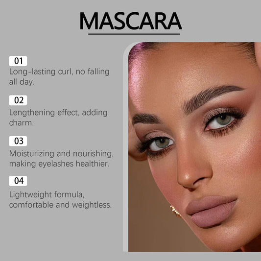 Mascara Lengthening Waterproof Extra Volume Longer Thicker Eyelashes Lasting Silky Curling Black Lash Boosting Make up Primer