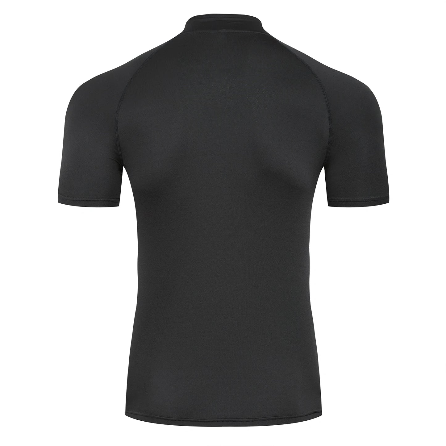 Mens Sportswear Trainning & Exercise T-Shirts Compression Fitness Short Sleeve Sports Polo Shirts Quick Dry Tight Gym Clothing