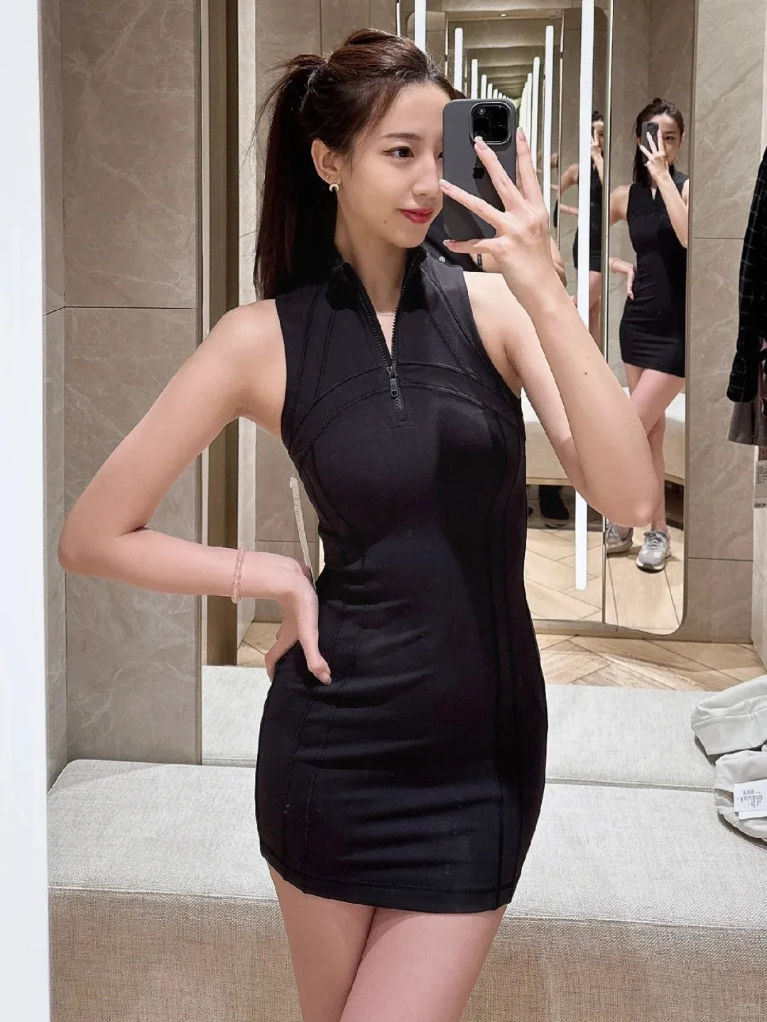 Women's tennis skirt sports sleeveless fitness quick drying breathable short skirt