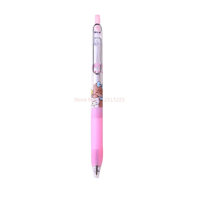 12pcs Cartoon Mikko Gel Pen 0.5mm Black Press Pen Writing Pen Student Stationery Wholesale