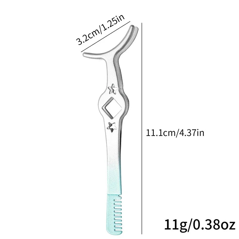 Color Eyelash Comb Tweezers Carbon Steel Professional Pincet Lashes Extension Tweezers False Eyelashes Applicator Makeup Tools