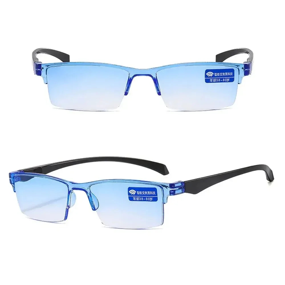 Smart Automatic Zoom Eyeglasses Anti-Blue Light Reading Glasses For +100-+500 Men Women Optical Spectacle Computer Eyeglass