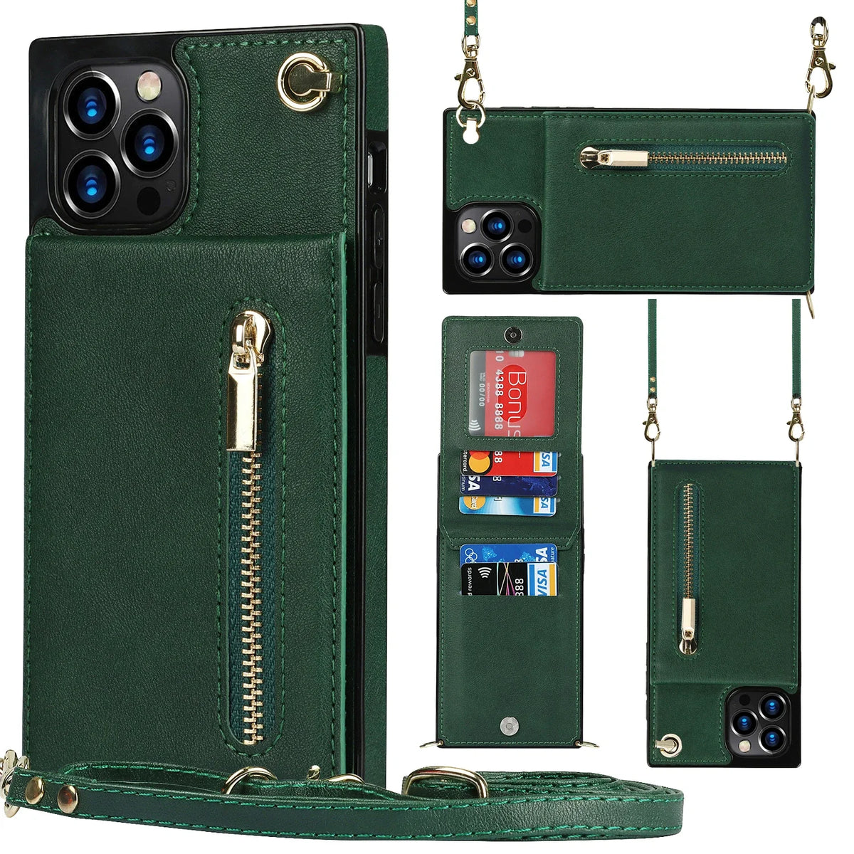 Crossbody Wallet for Huawei Mate 40 Pro 30 20 Lite P40 P30 Pro Plus Case with Card Holder Lanyard Strap Leather ZYXKZJLL