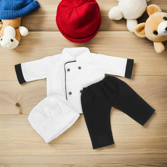 Girls Suit Baby Photography Clothing Newborn Boy Photoshoot Outfits Prop Chef Clothes